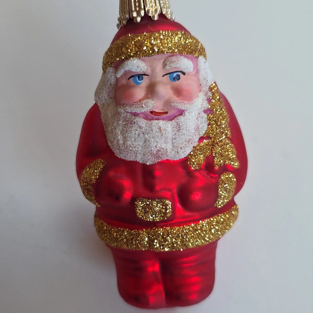 Vintage Blown Glass Christmas Ornaments Set - Germany